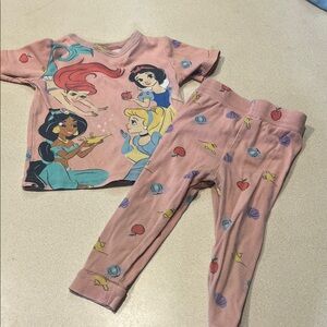 Disney Pink Princess Pajama Set